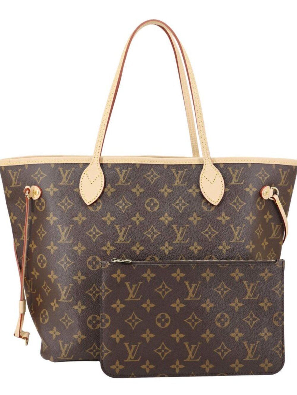 Louis Vuitton  Neverfull MM Monogram Canvas Tote Bag Brown